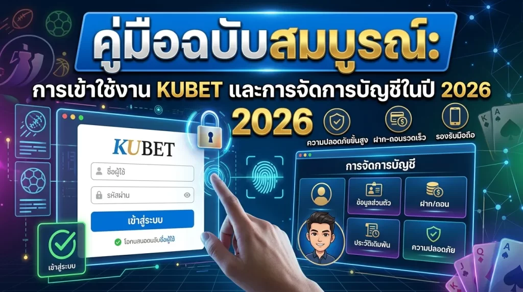 คู่มือฉบับสมบูรณ์: การเข้าใช้งาน KUBET และการจัดการบัญชีในปี 2026
