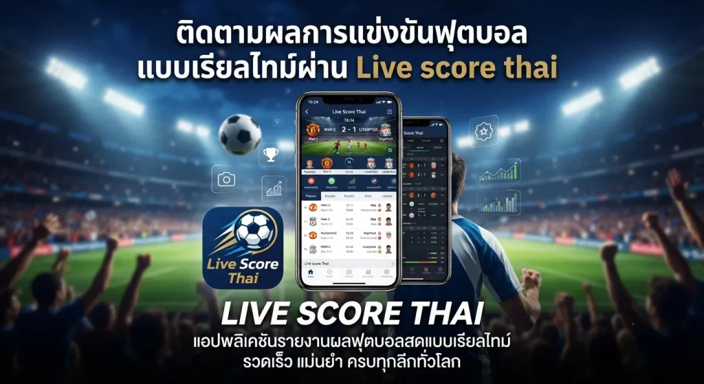 ติดตามผลการแข่งขันฟุตบอลแบบเรียลไทม์ผ่าน Live score thai