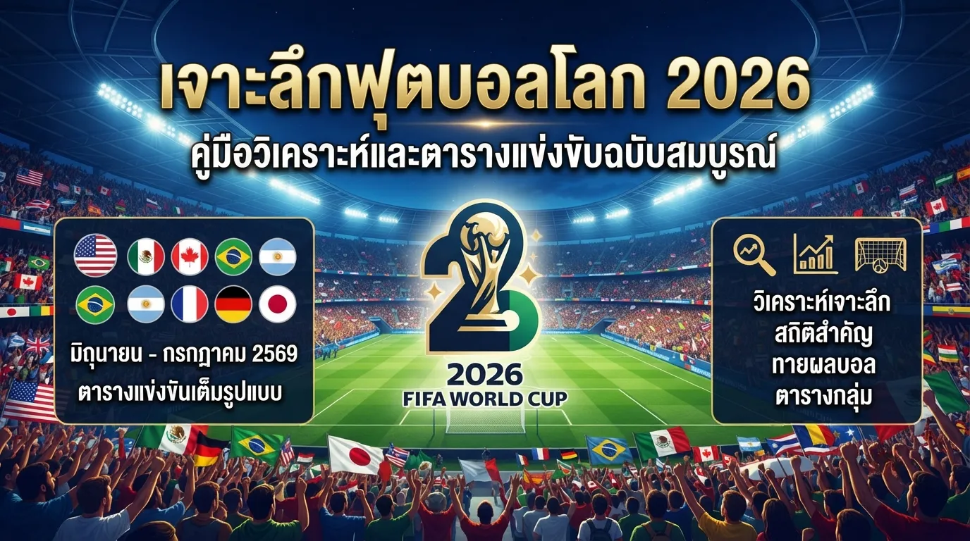 เจาะลึกฟุตบอลโลก 2026: คู่มือวิเคราะห์และตารางแข่งขันฉบับสมบูรณ์